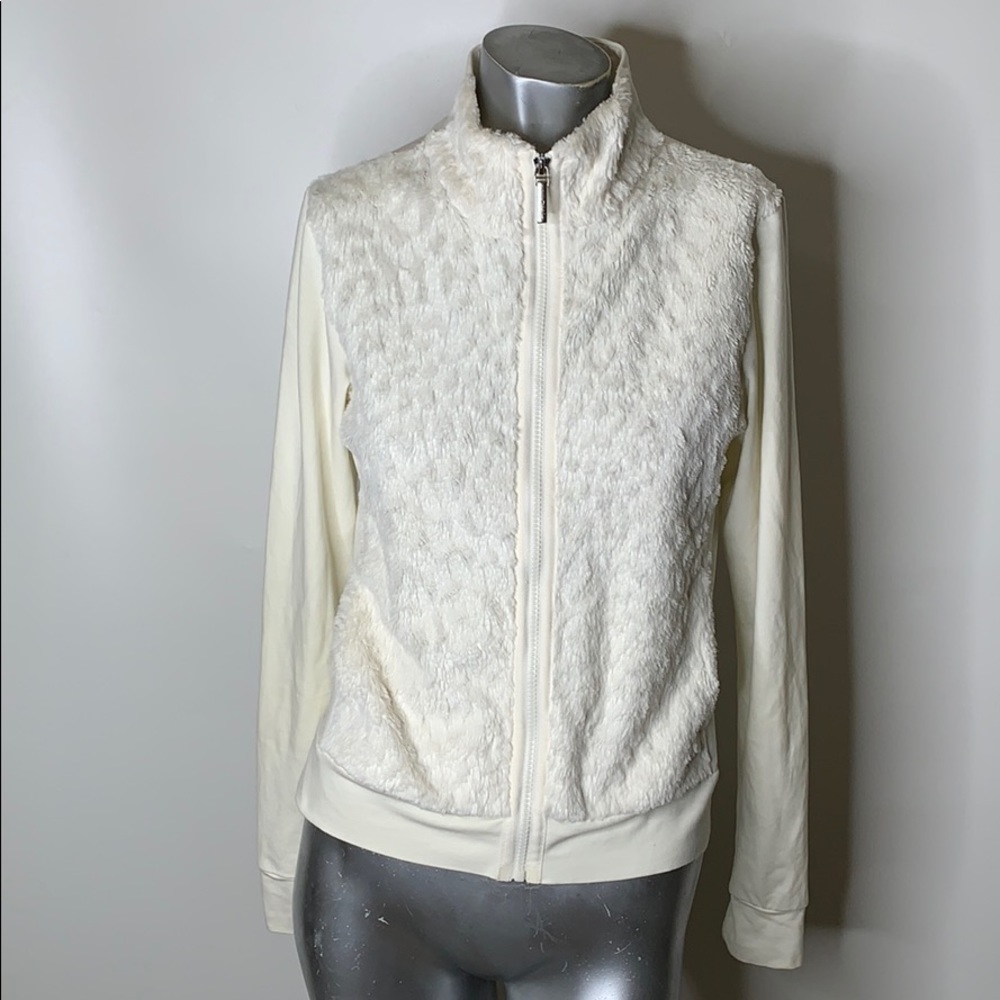 Daily Sherpa Zip up white jacket Size Small